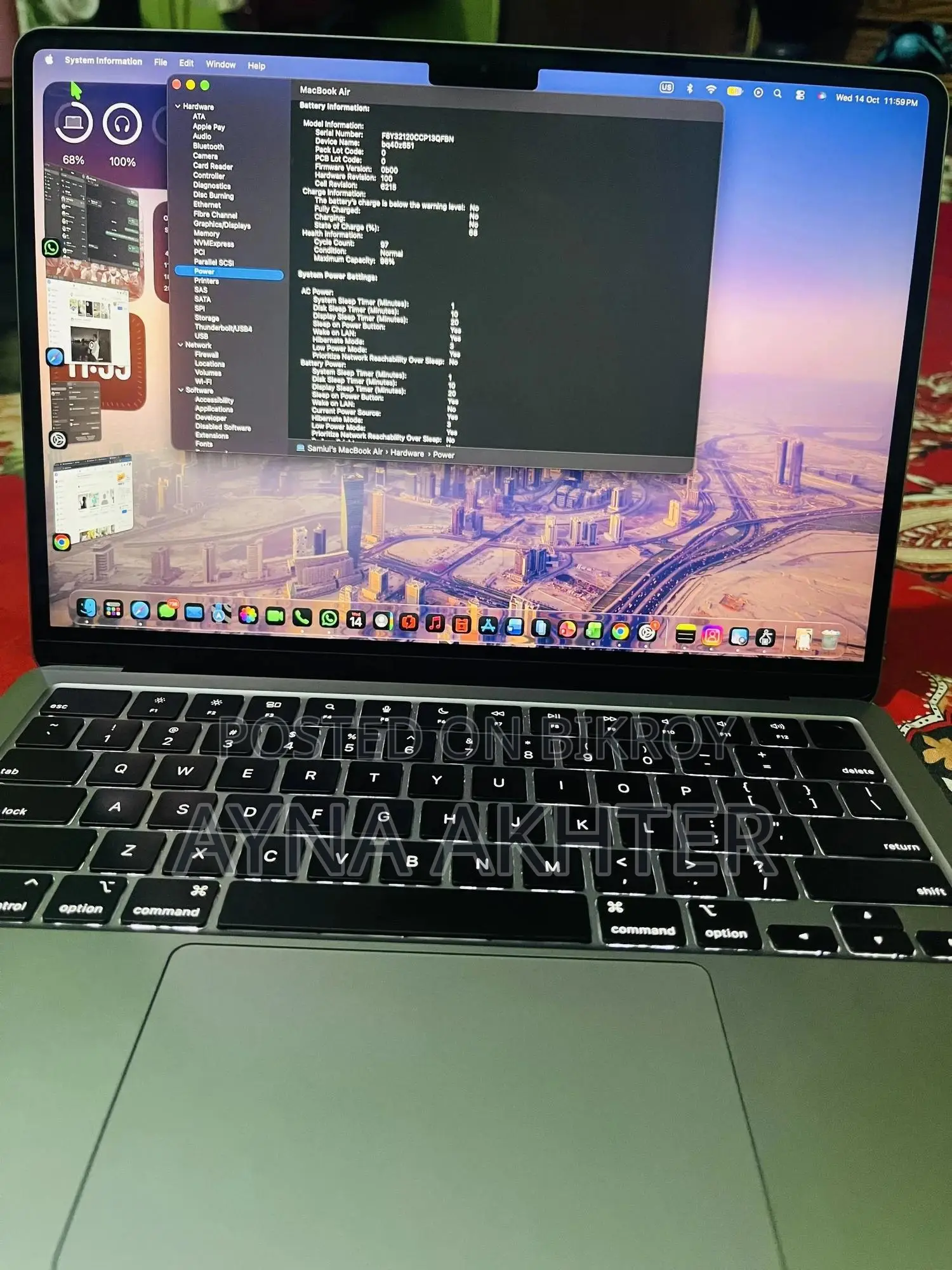 Laptop Apple MacBook Air 2023 M2 8GB Apple M2 SSD 256GB