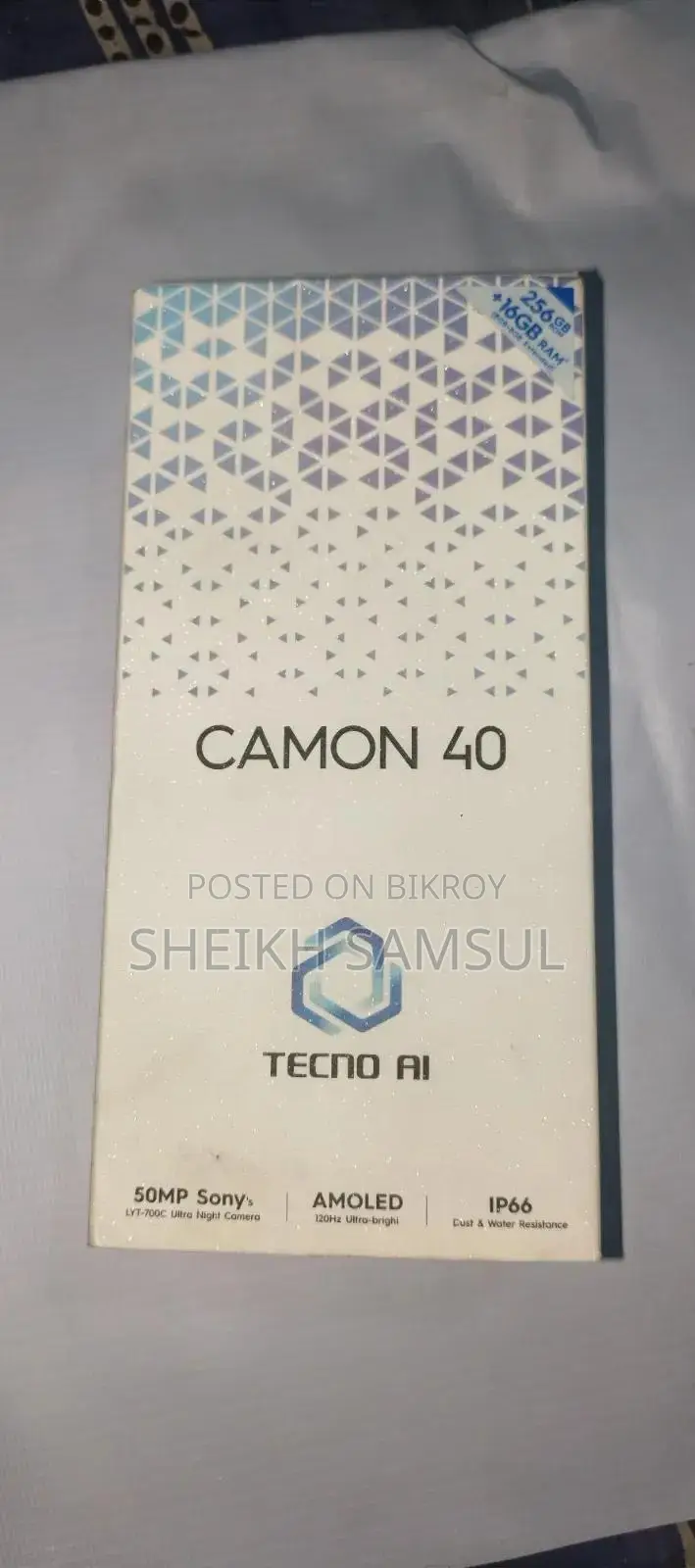 Tecno Camon 40 256 GB Blue