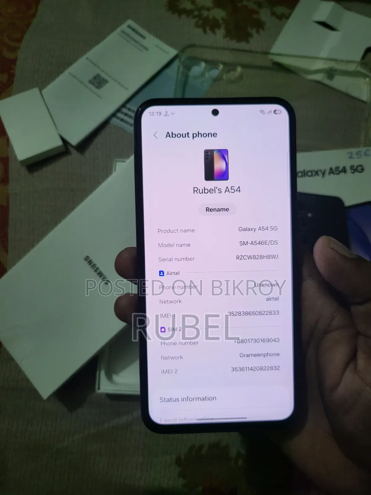 New Samsung Galaxy A54 5G 256 GB Black