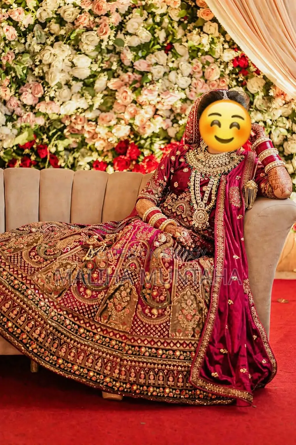 বিয়ের লেহেঙ্গা বিক্রি হবে ফ্রেশ।