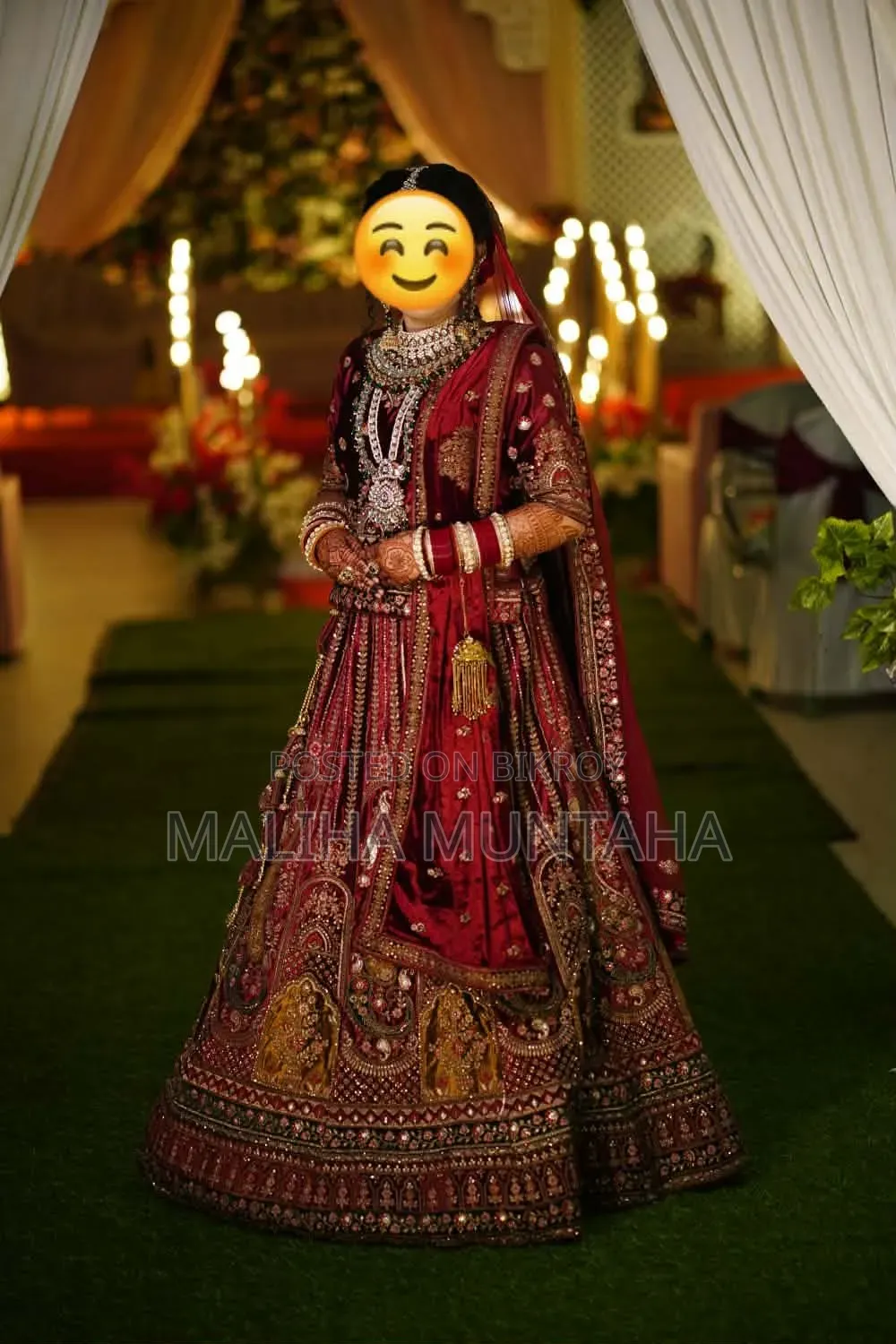 বিয়ের লেহেঙ্গা বিক্রি হবে ফ্রেশ।