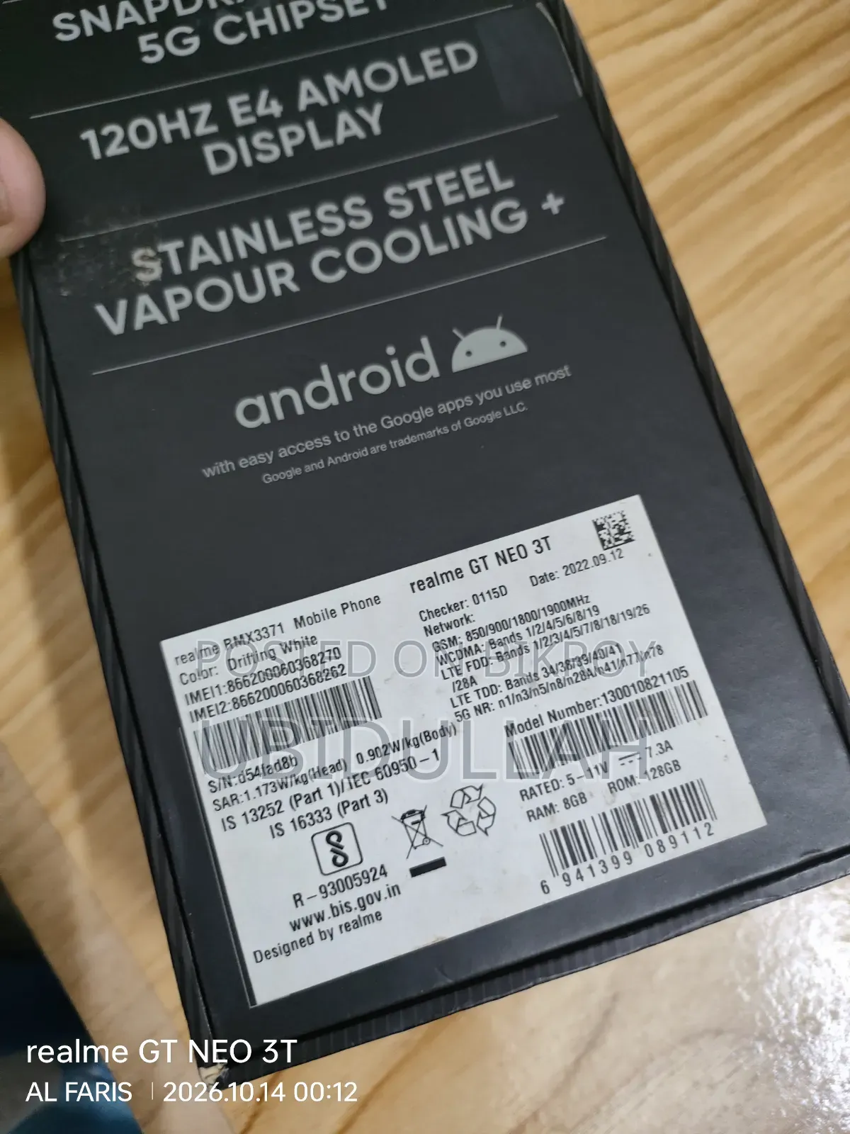 Realme GT Neo 3T 128 GB White
