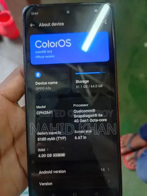Oppo A3X 4G 128 GB বেগুনি