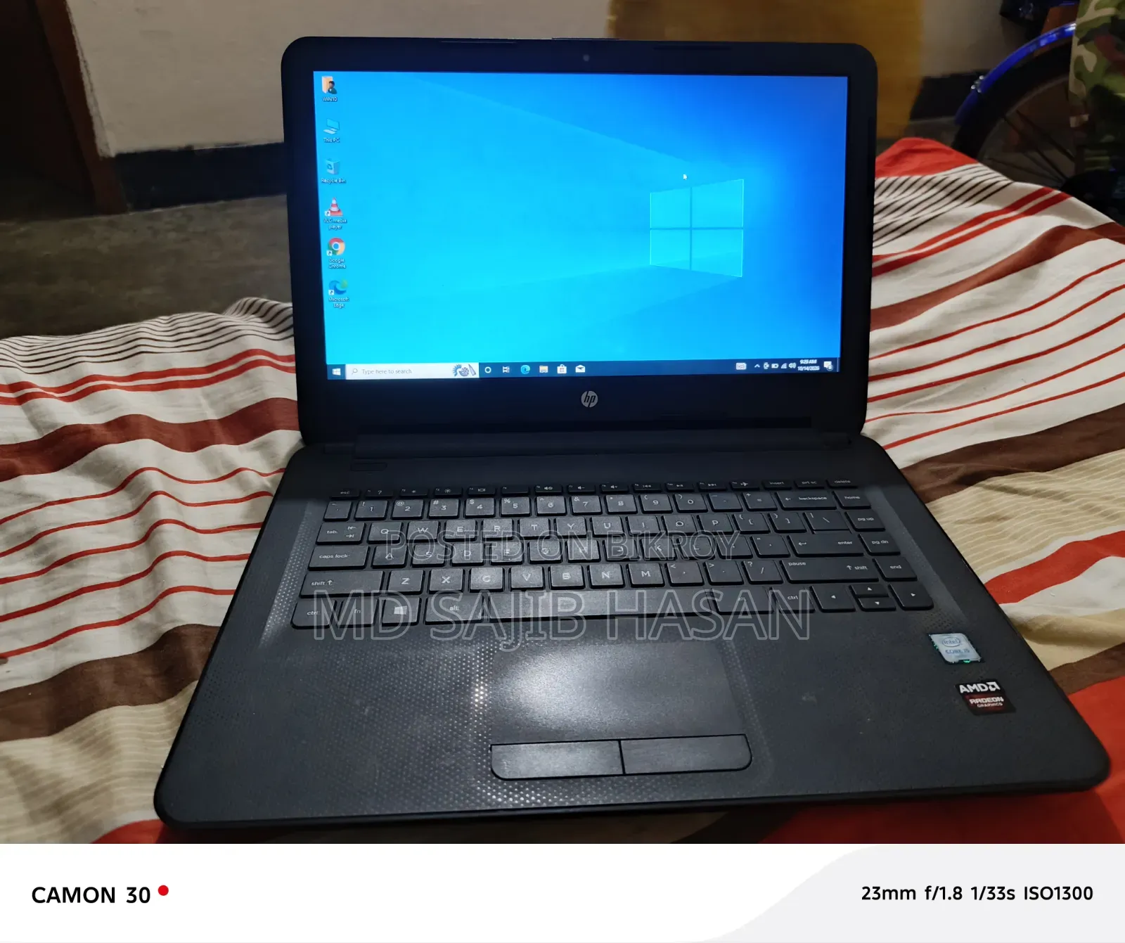 Laptop HP 4 Gigabytes RAM Intel Core i5 Processor 128 Gigabytes Solid State Drive