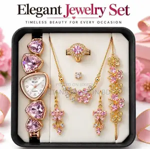 **5 in 1 Ladies Watch & Jewelry Gift Set**