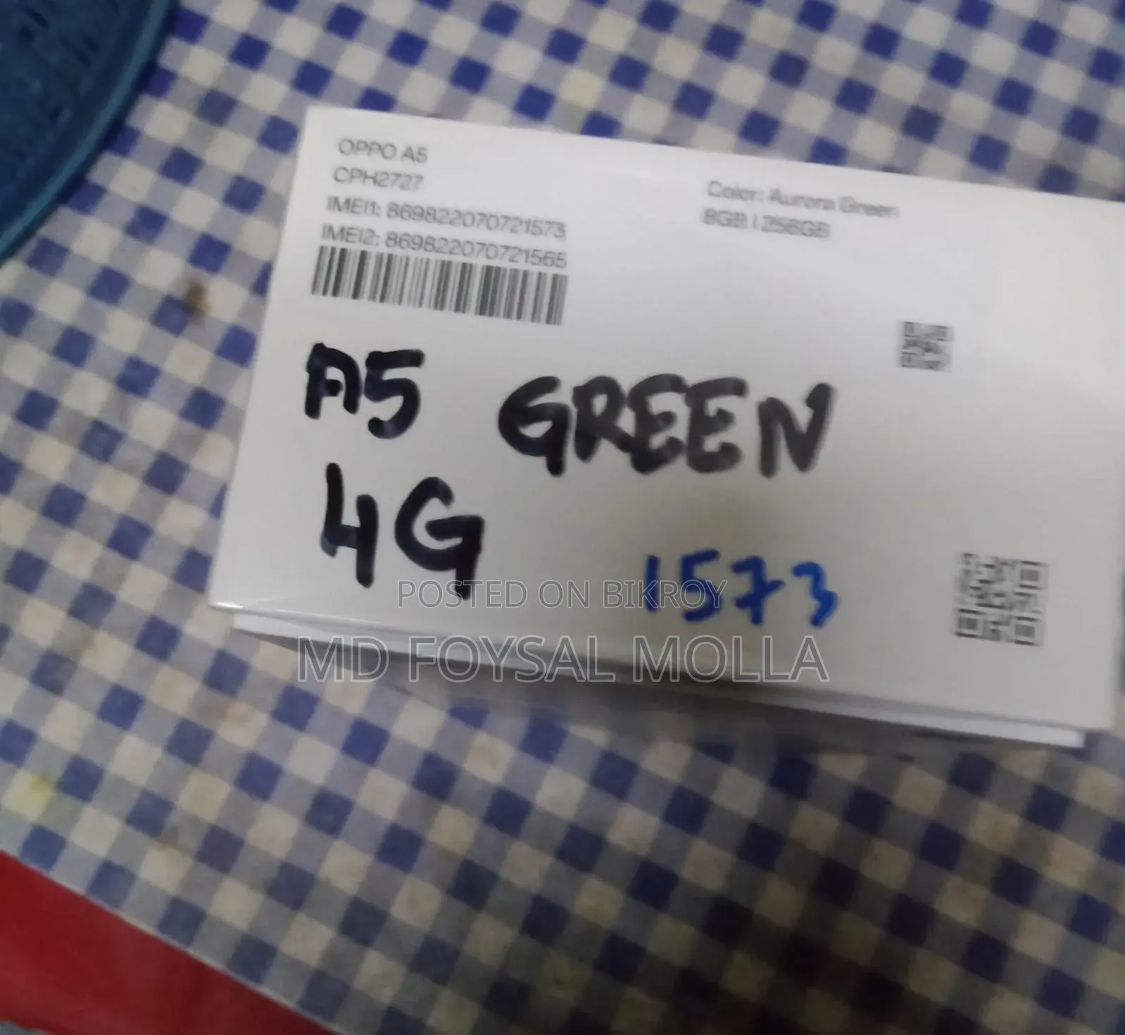 Oppo A5 256 GB Green