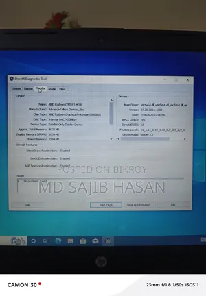 Laptop HP 4 Gigabytes RAM Intel Core i5 Processor 128 Gigabytes Solid State Drive