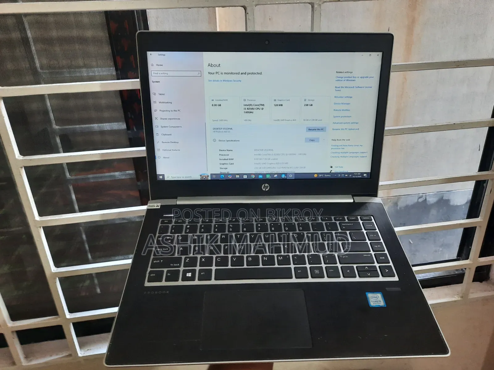Laptop HP ProBook 440 G5 8GB Intel Core i5 SSD 256GB