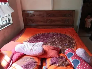 Segun Wood Bed 6 Feet by 7 Feet New