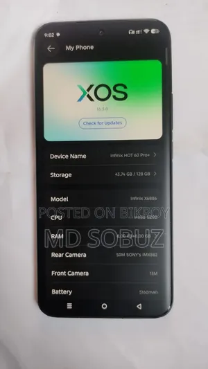 Infinix Hot 60 Pro+ 128 GB Black