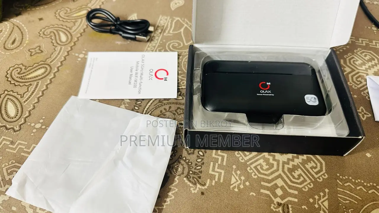 Olax M100 পকেট রাউটার, ১০০০০mAh ব্যাটারি, বক্সসহ নতুনের মতো