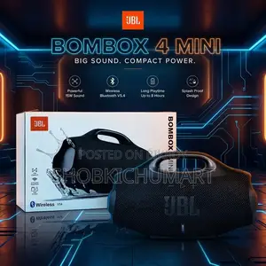 JBL Boombox 4 Mini Wireless Speaker - 15W Powerful Sound