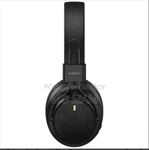 Porodo Soundtech Wireless Headphones With Leather Finish and Stereo Sound