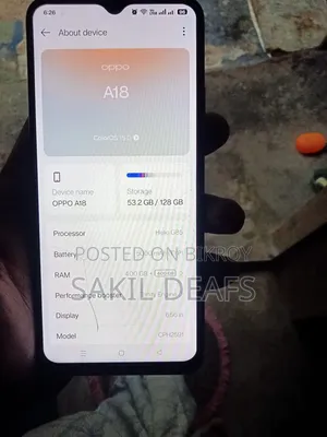 Oppo A18 128 GB Black