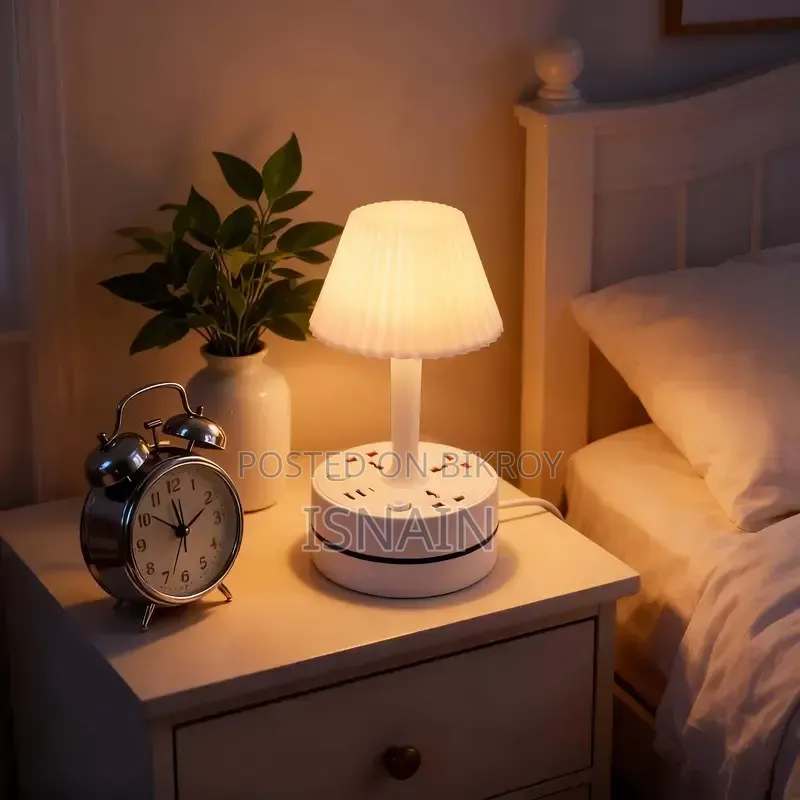 Desk Lamp With Multiplug