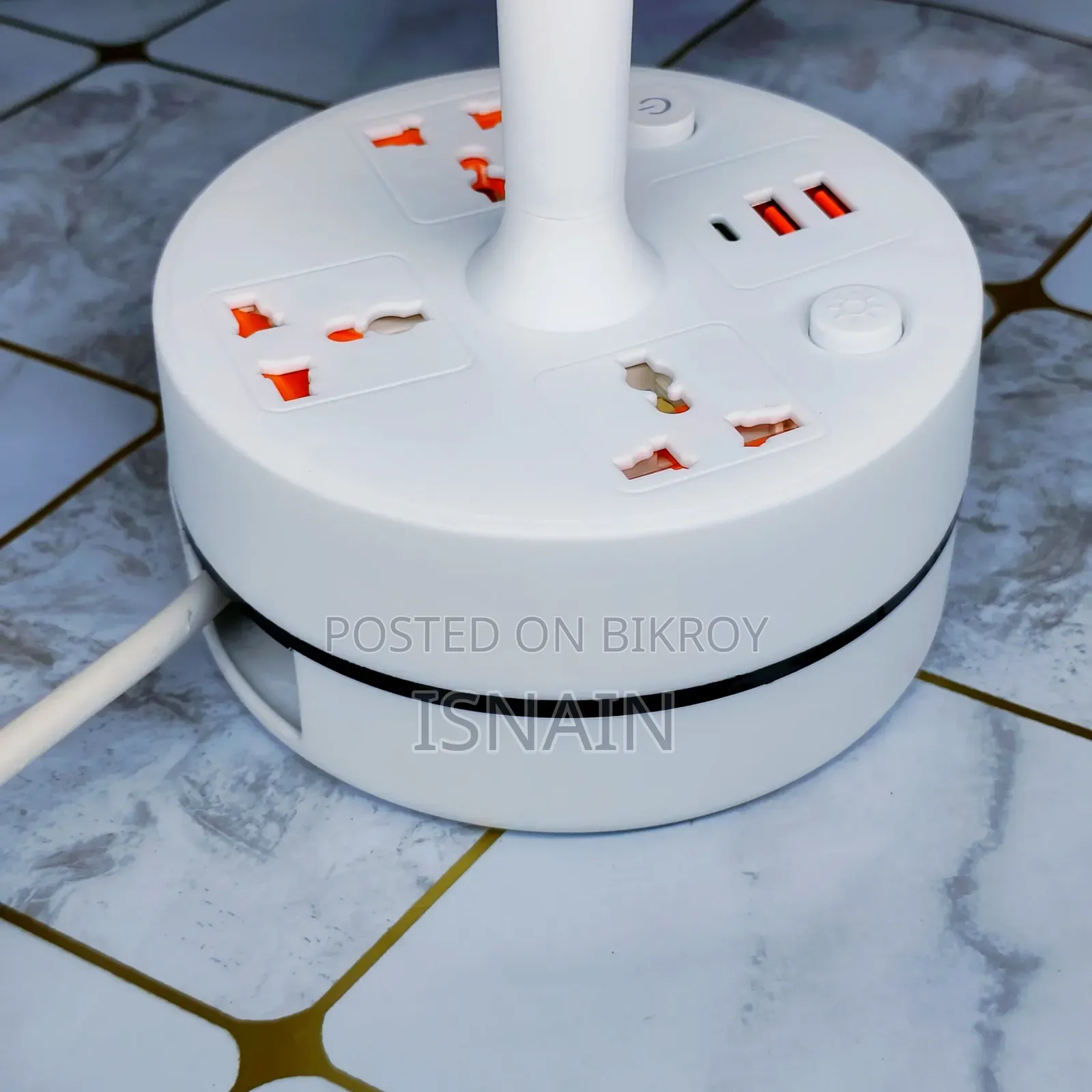 Desk Lamp With Multiplug