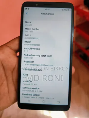 Vivo Y71 16 GB Black