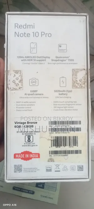 Xiaomi Redmi Note 10 Pro 128 GB Orange