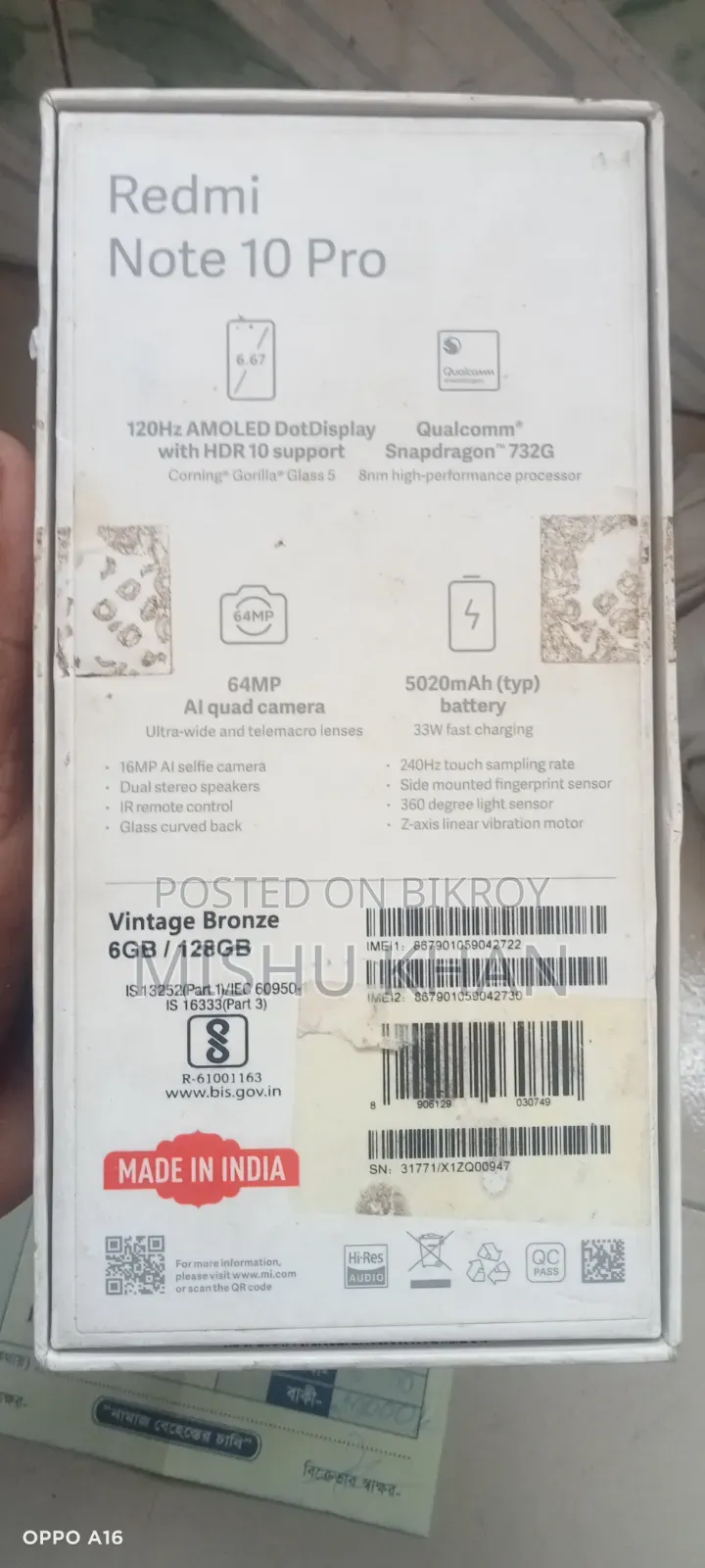 Xiaomi Redmi Note 10 Pro 128 GB Orange