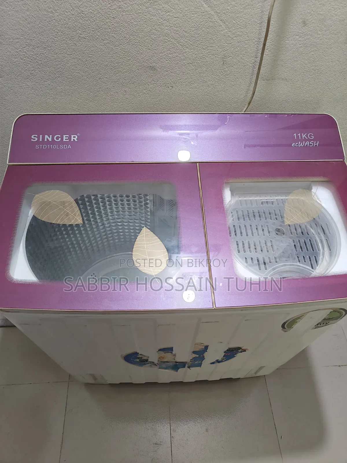 Singer Washing Machine - 11 Liter