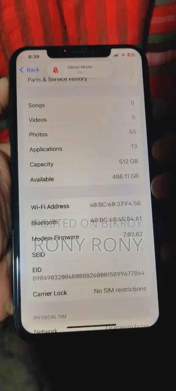 Apple iPhone XS Max 512 GB Black