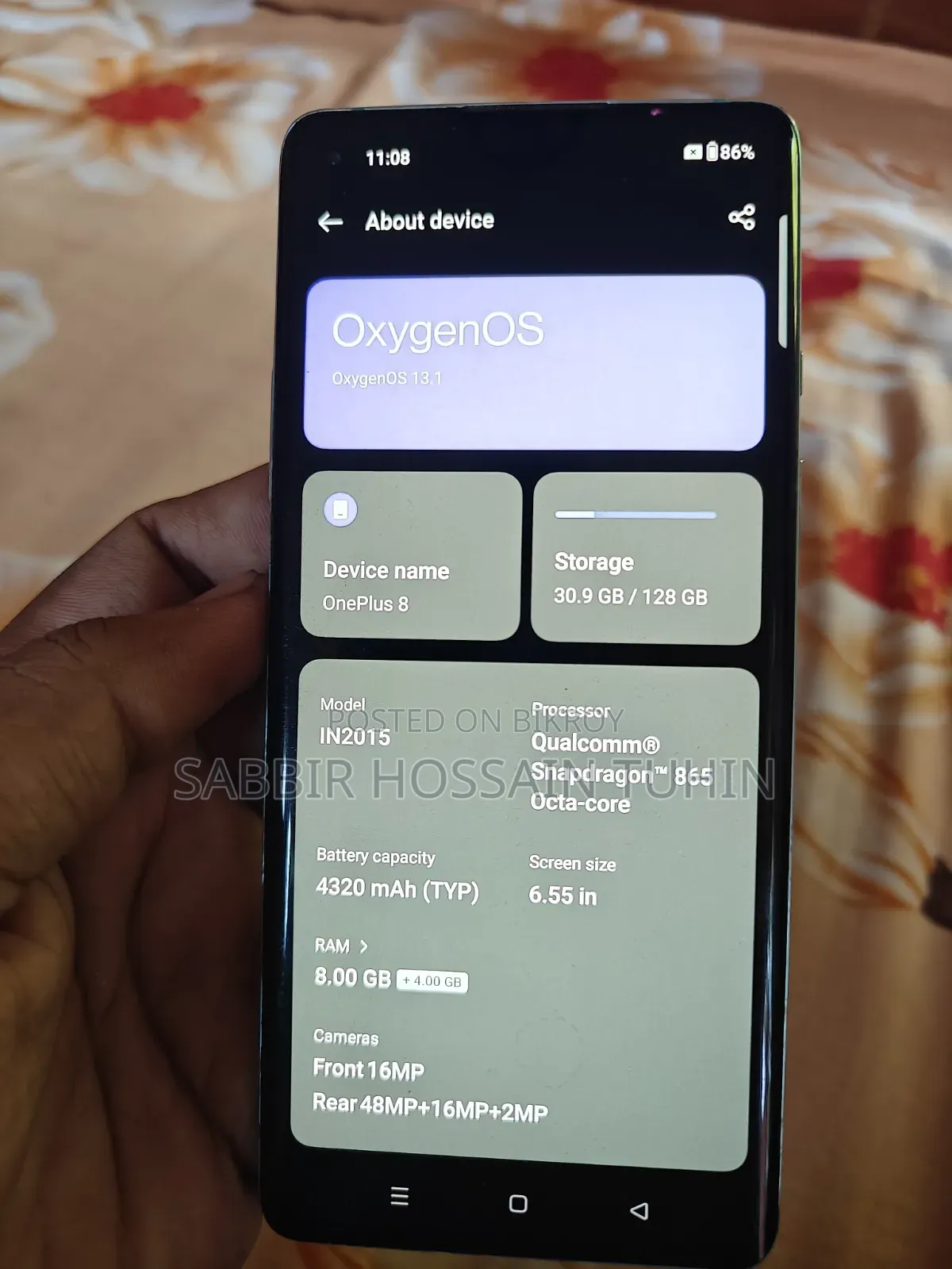 OnePlus 8 128 GB Silver