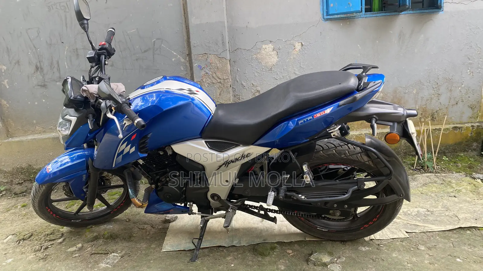 TVS Apache RTR 160 4V 2023 Blue