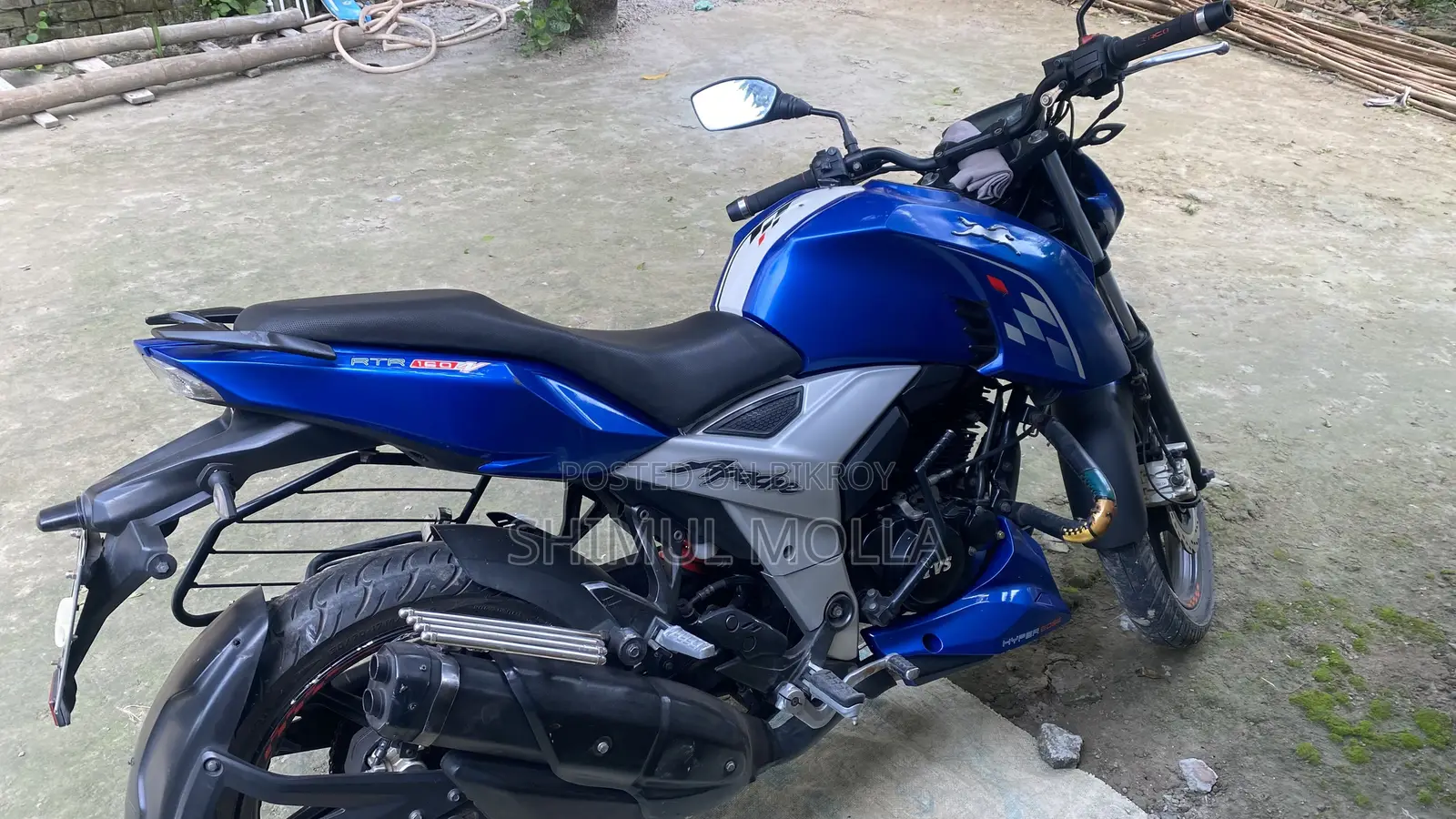 TVS Apache RTR 160 4V 2023 Blue