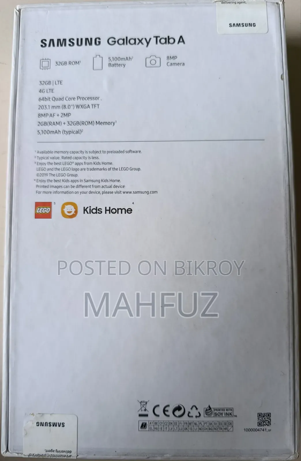 Samsung Galaxy Tab A 8.0 (2019) 32 GB Black