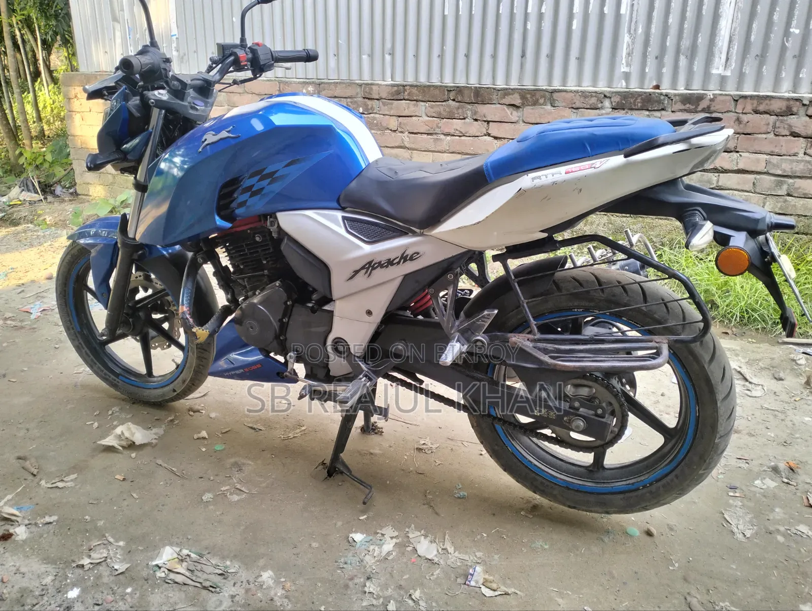 TVS Apache RTR 160 4V 2020 Blue