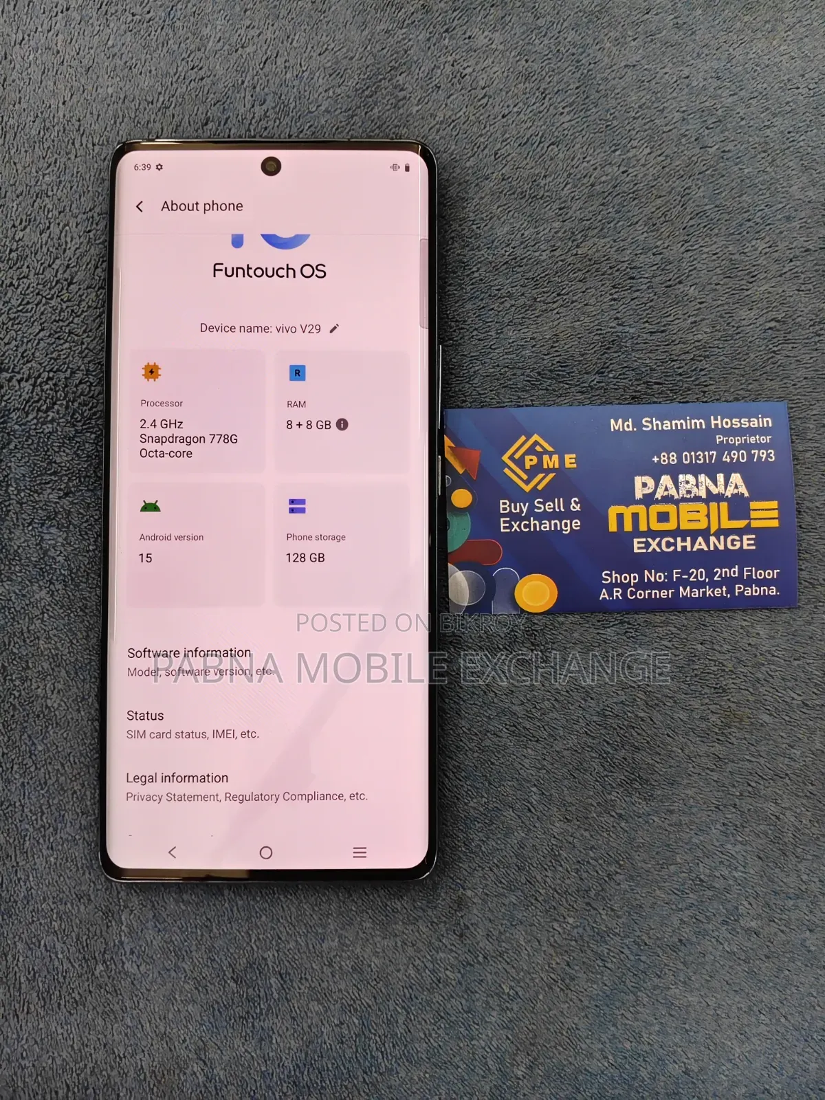 Vivo V29 5G 128 GB