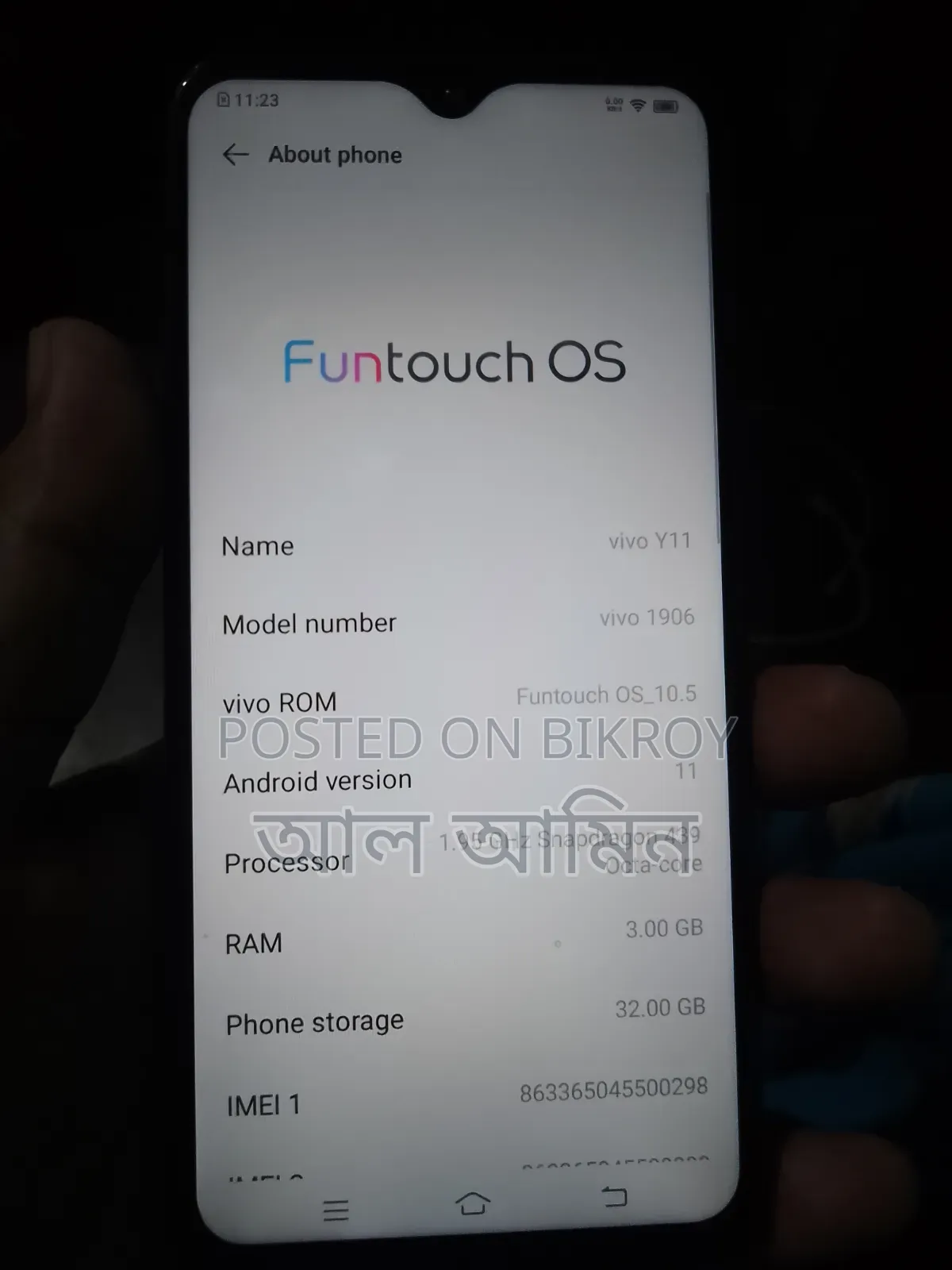 Vivo Y11 32 GB Blue