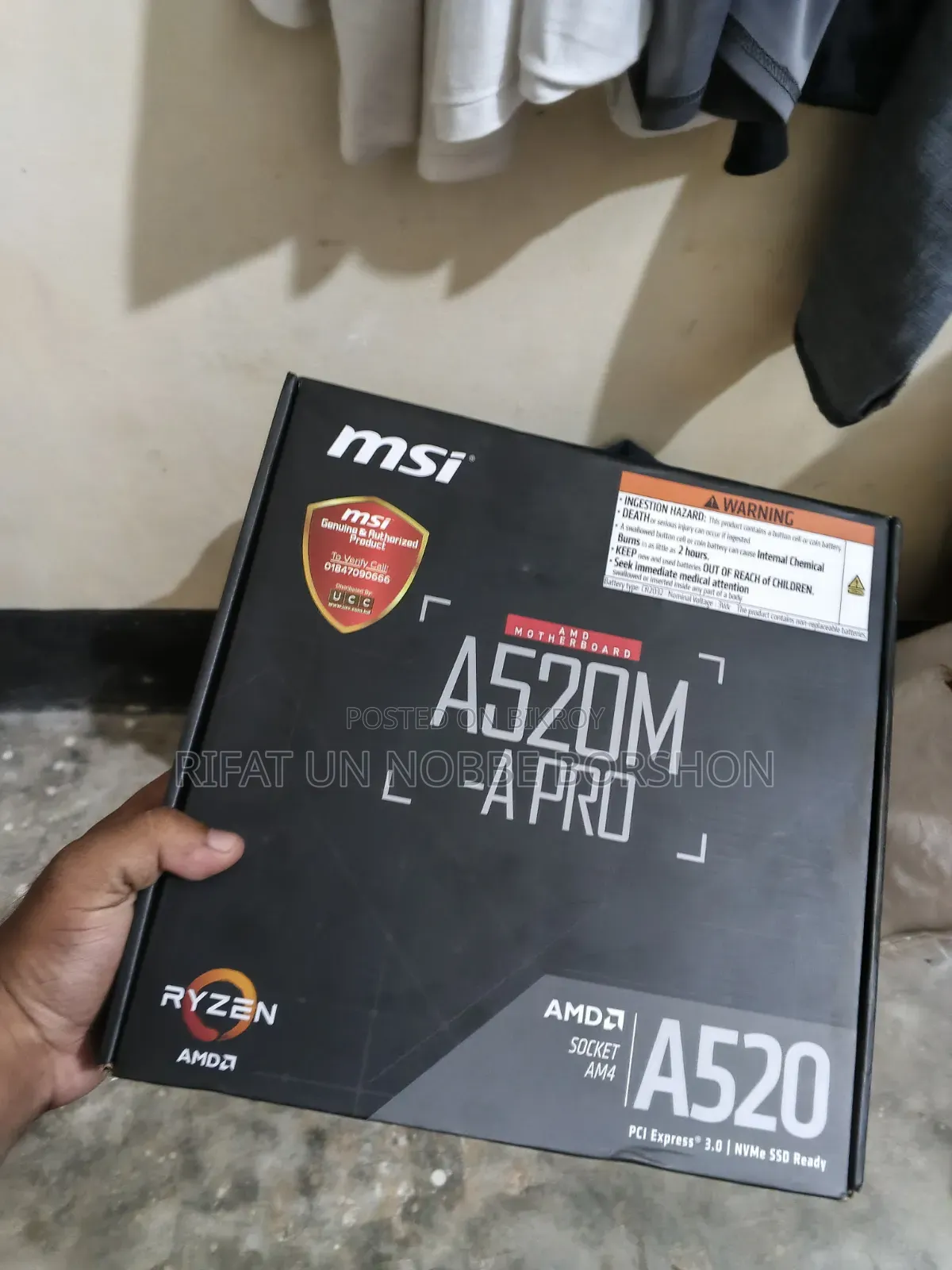 MSI A520m-a Pro AMD AM4 Micro-Atx Motherboard for Sell