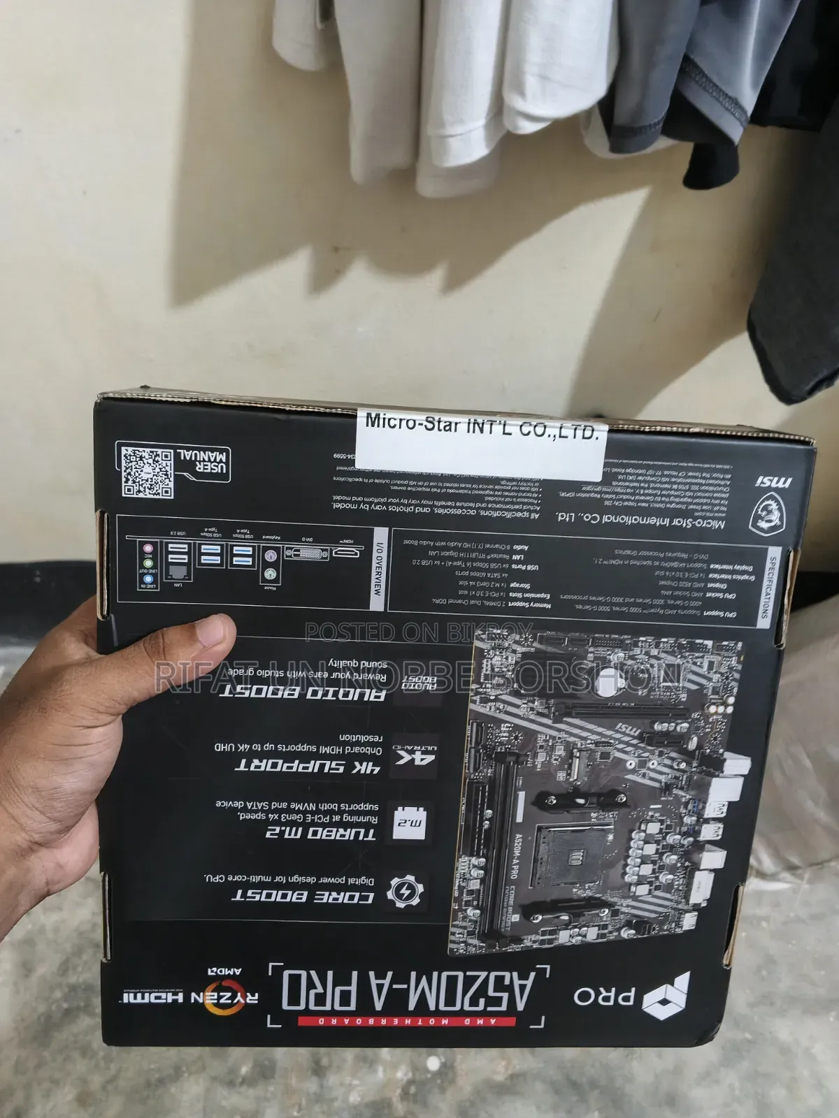 MSI A520m-a Pro AMD AM4 Micro-Atx Motherboard for Sell