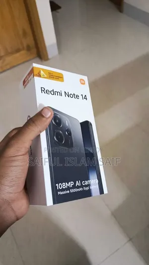 শাওমি রেডমি নোট ১৪ ৫জি ২৫৬ জিবি ব্ল্যাক