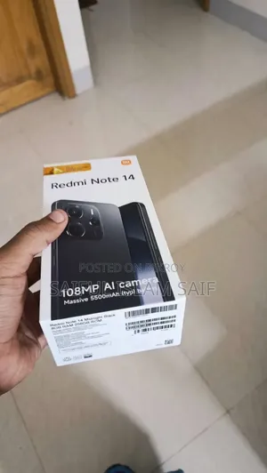 শাওমি রেডমি নোট ১৪ ৫জি ২৫৬ জিবি ব্ল্যাক