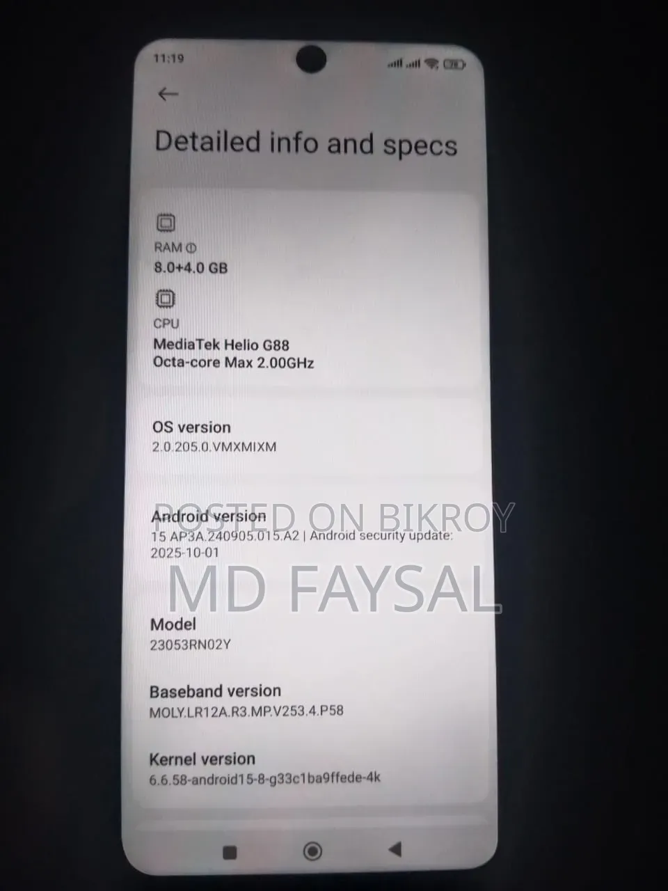 Xiaomi Redmi 12 256 GB Black