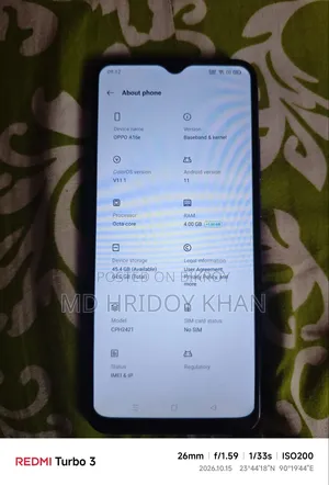 Oppo A16K 64 GB Blue