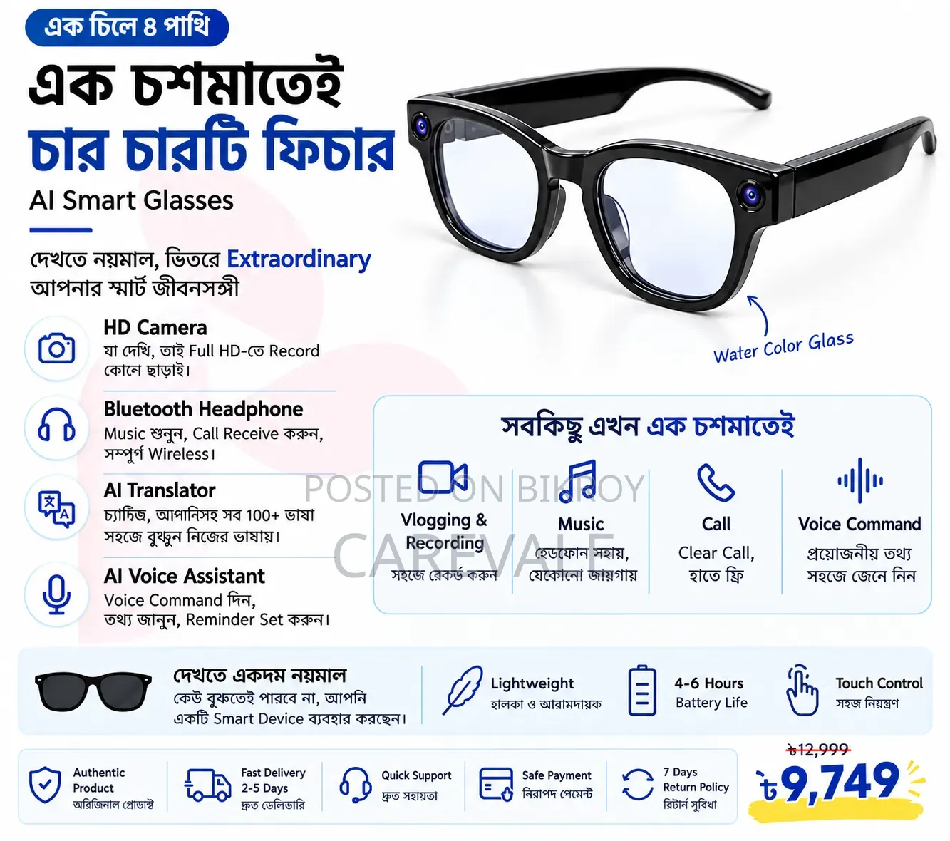 For Sale AI Smart Sunglass