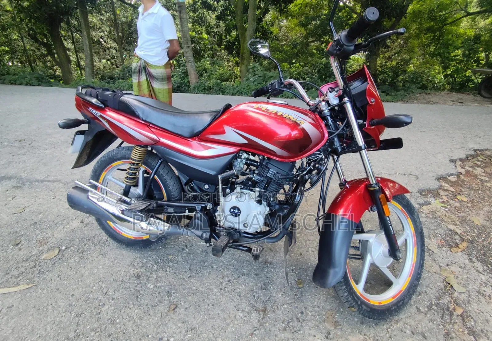 Bajaj Platina 100 2025 Red