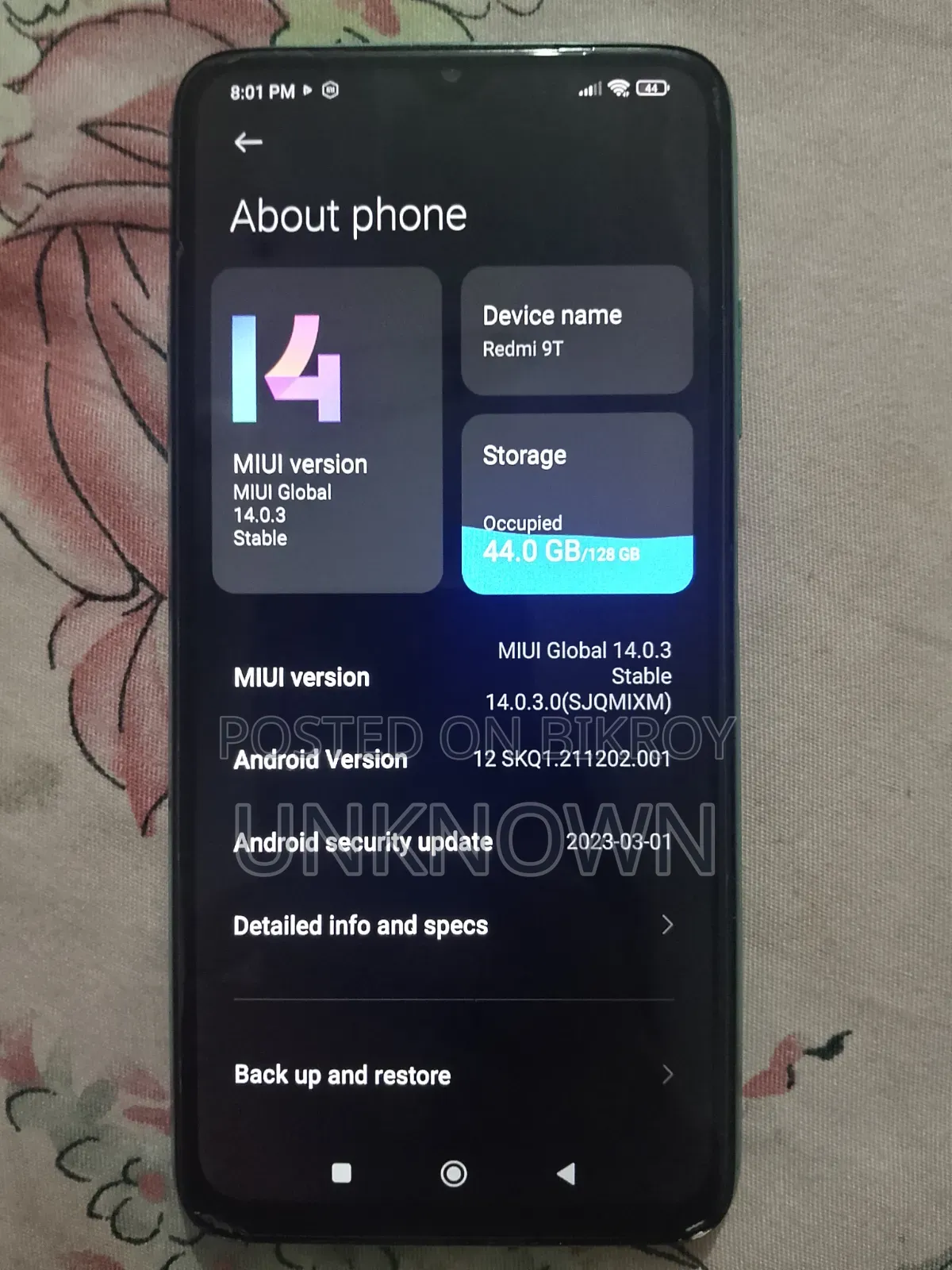 Xiaomi Redmi 9T 128 GB Blue