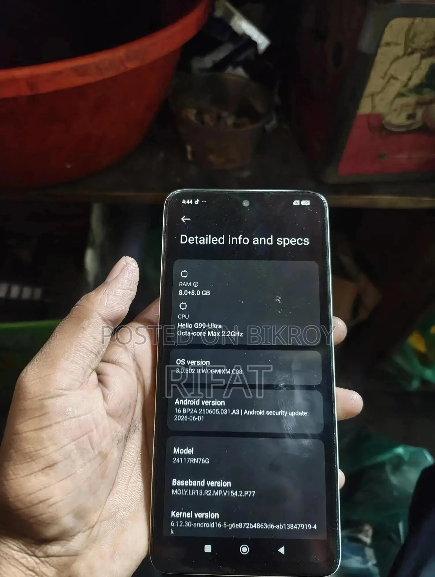 Xiaomi Redmi Note 14 4G 256 GB Gray