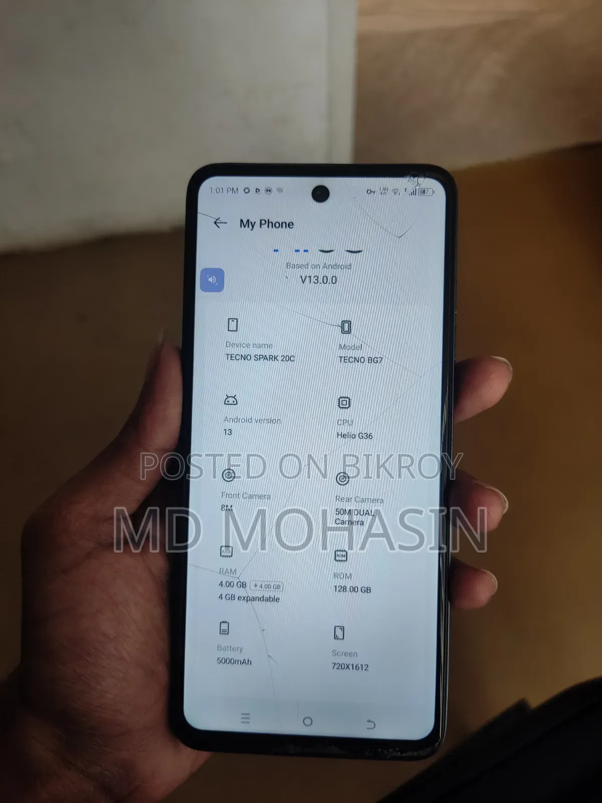 New Tecno Spark 20C 128 GB Black