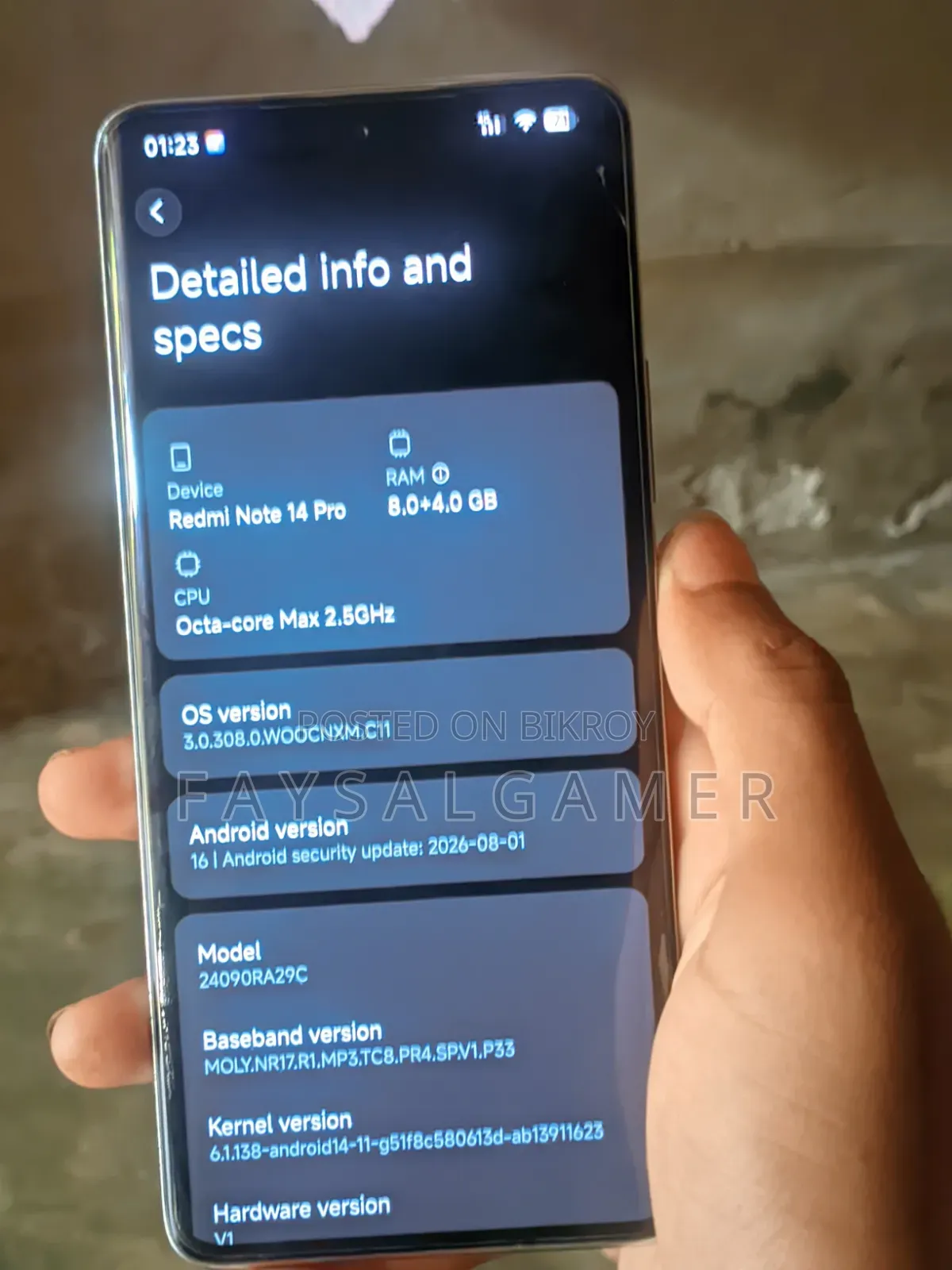 শাওমি রেডমি নোট ১৪ প্রো ২৫৬ জিবি হোয়াইট