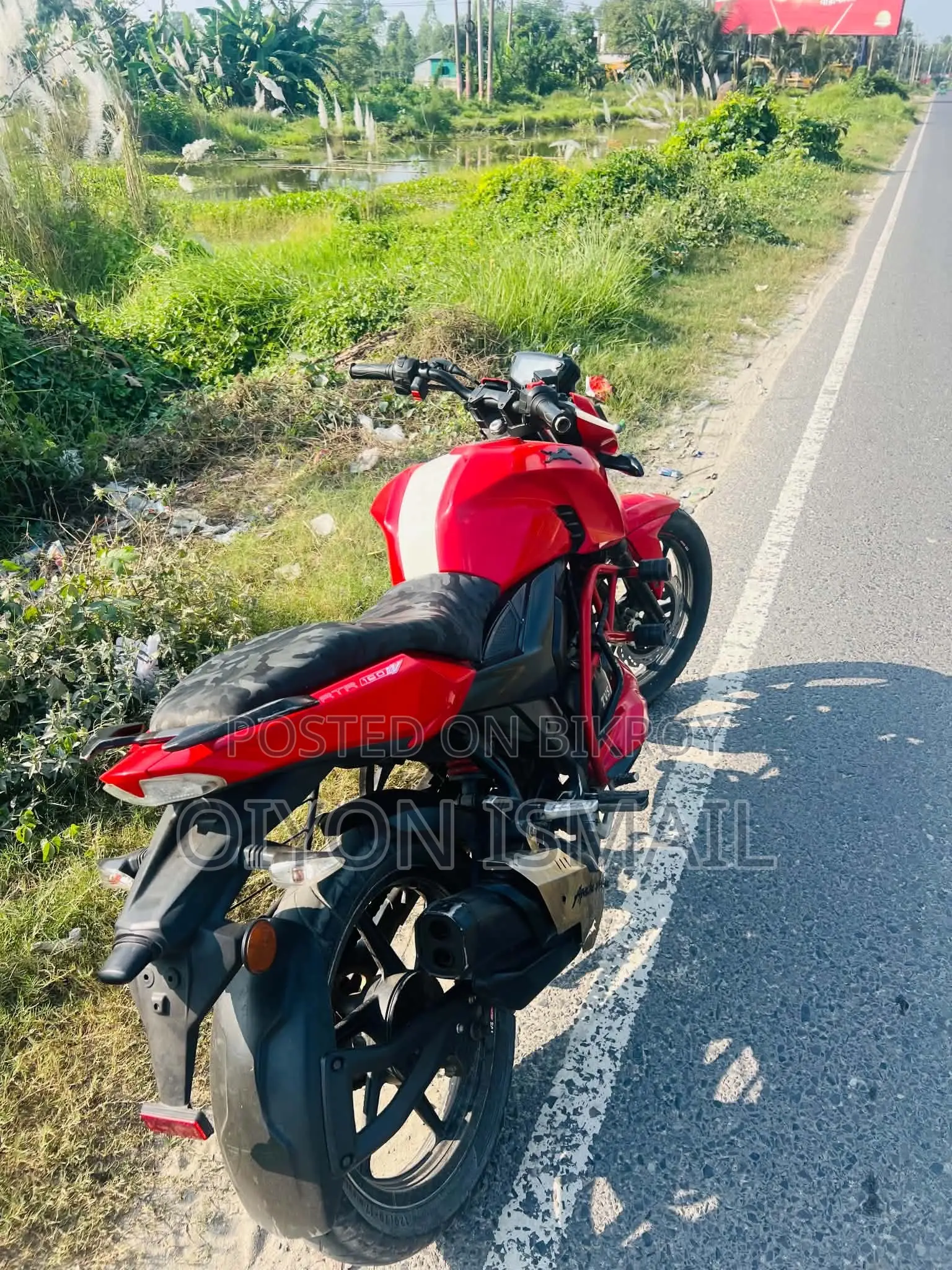 টিভিএস আপাচি আরটিআর ১৬০ ৪ভি ২০১৯ লাল