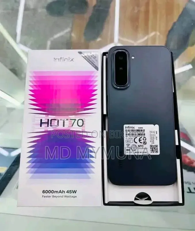 নতুন ইনফিনিক্স হট ৭০ ১২৮ জিবি ব্ল্যাক