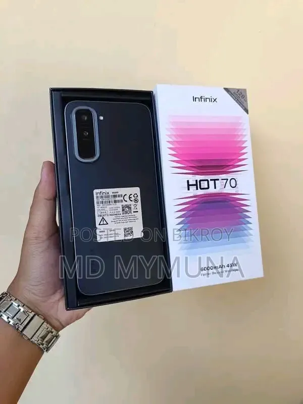 নতুন ইনফিনিক্স হট ৭০ ১২৮ জিবি ব্ল্যাক
