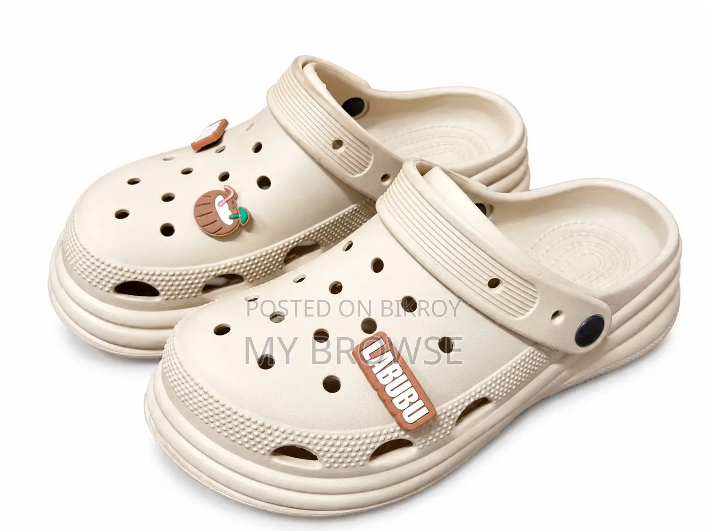 Premium Beige Lightweight Clogs for Men & Women | Stylish & Comfortable
