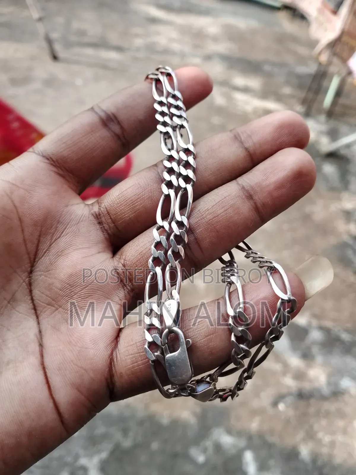 2 Vori 22 Karat Italian Silver Chain