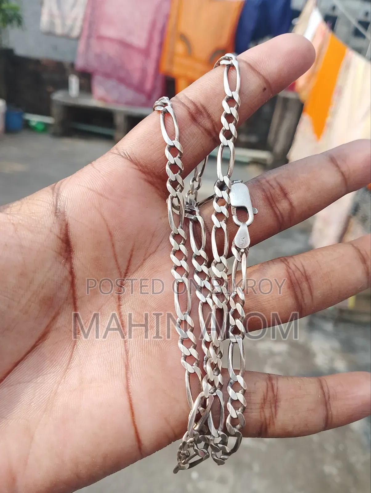 2 Vori 22 Karat Italian Silver Chain